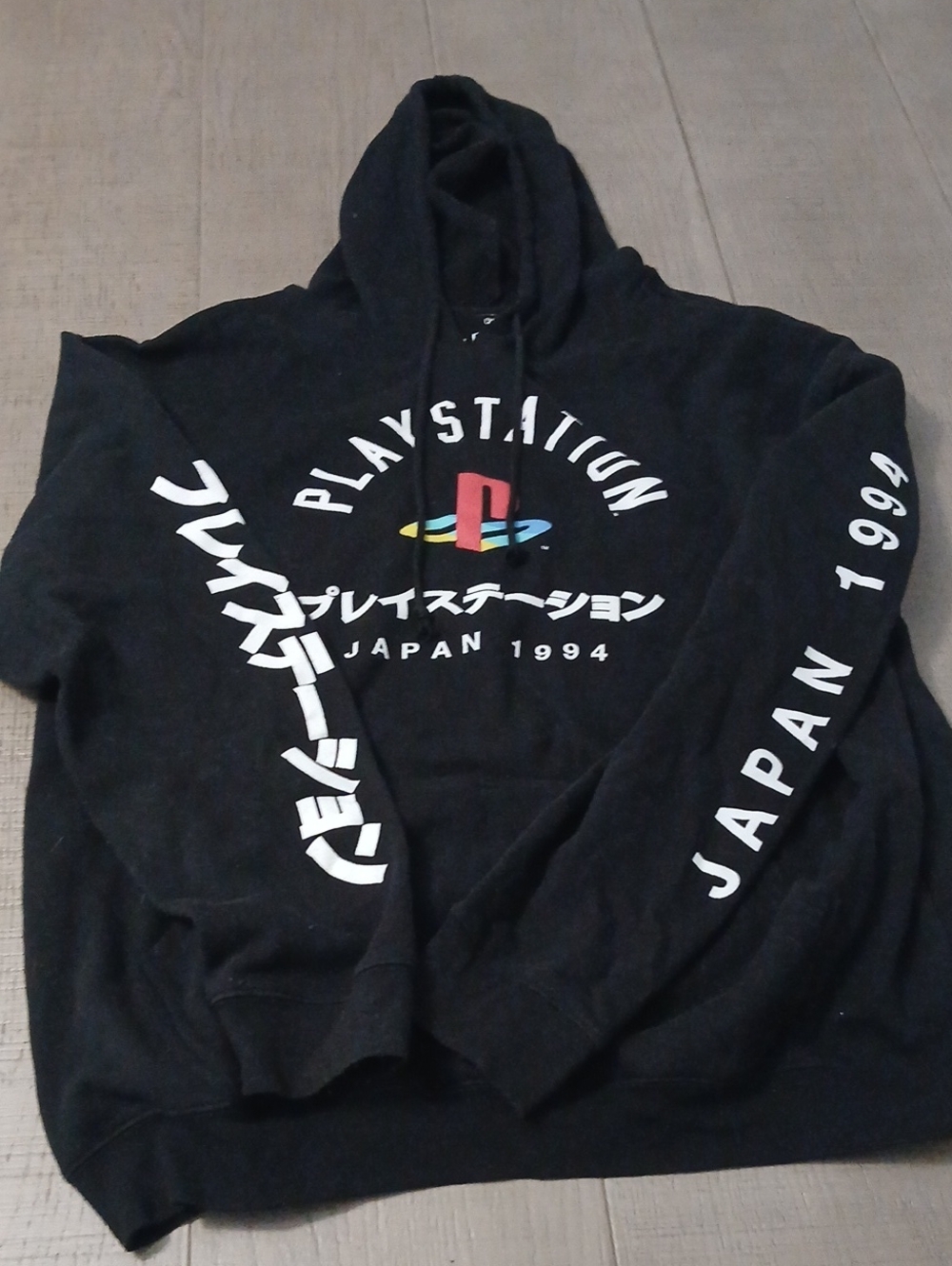 Sony Black Hoodie with Multicolor PlayStation Emblem